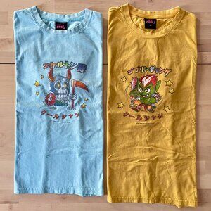 Cool Shirtz Lot of 2 T-Shirts Skeleton (Steven Jr) & Goblin Warriors size Medium